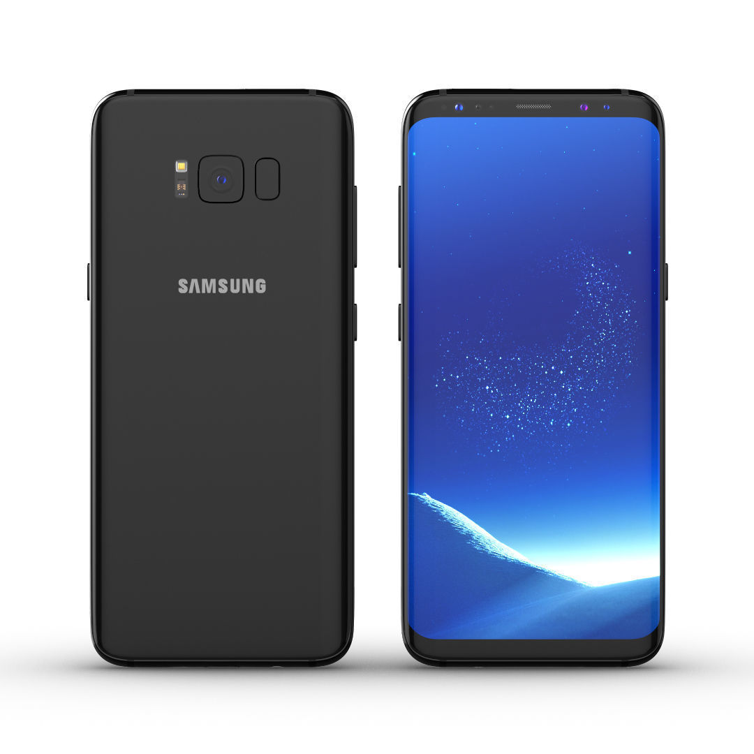 Samsung Galaxy S8 Midnight Black model 3D model_2