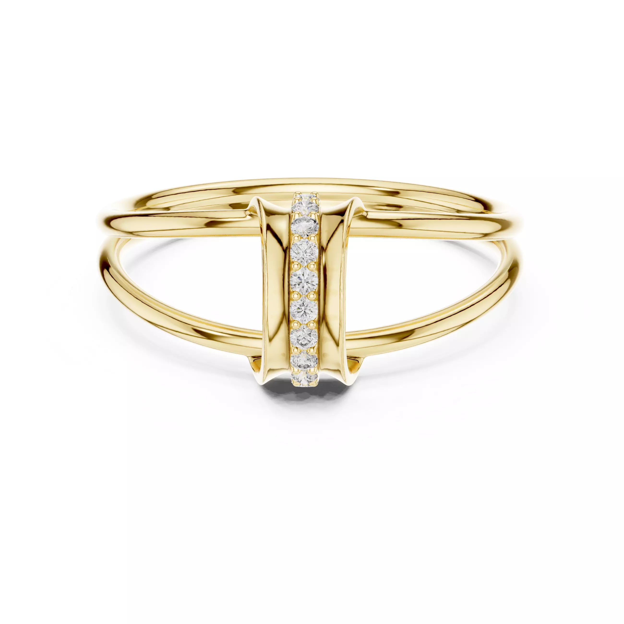 Flowing Multi Strand Sculptural Ring Jewelry CAD 3D Model 3D print model