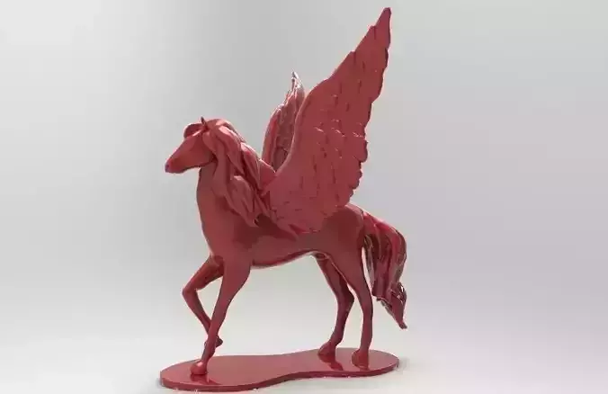 Pegasus statue of horse with wings