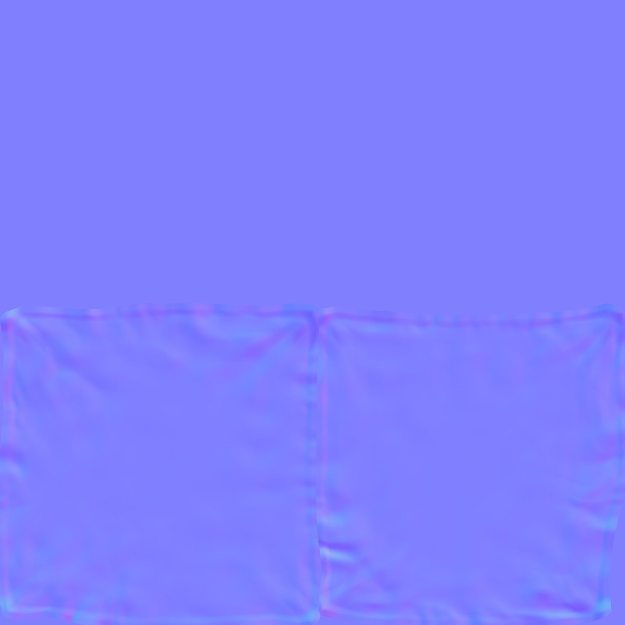 Couch and Pillows - Brown Velvet Low-poly 3D model_33