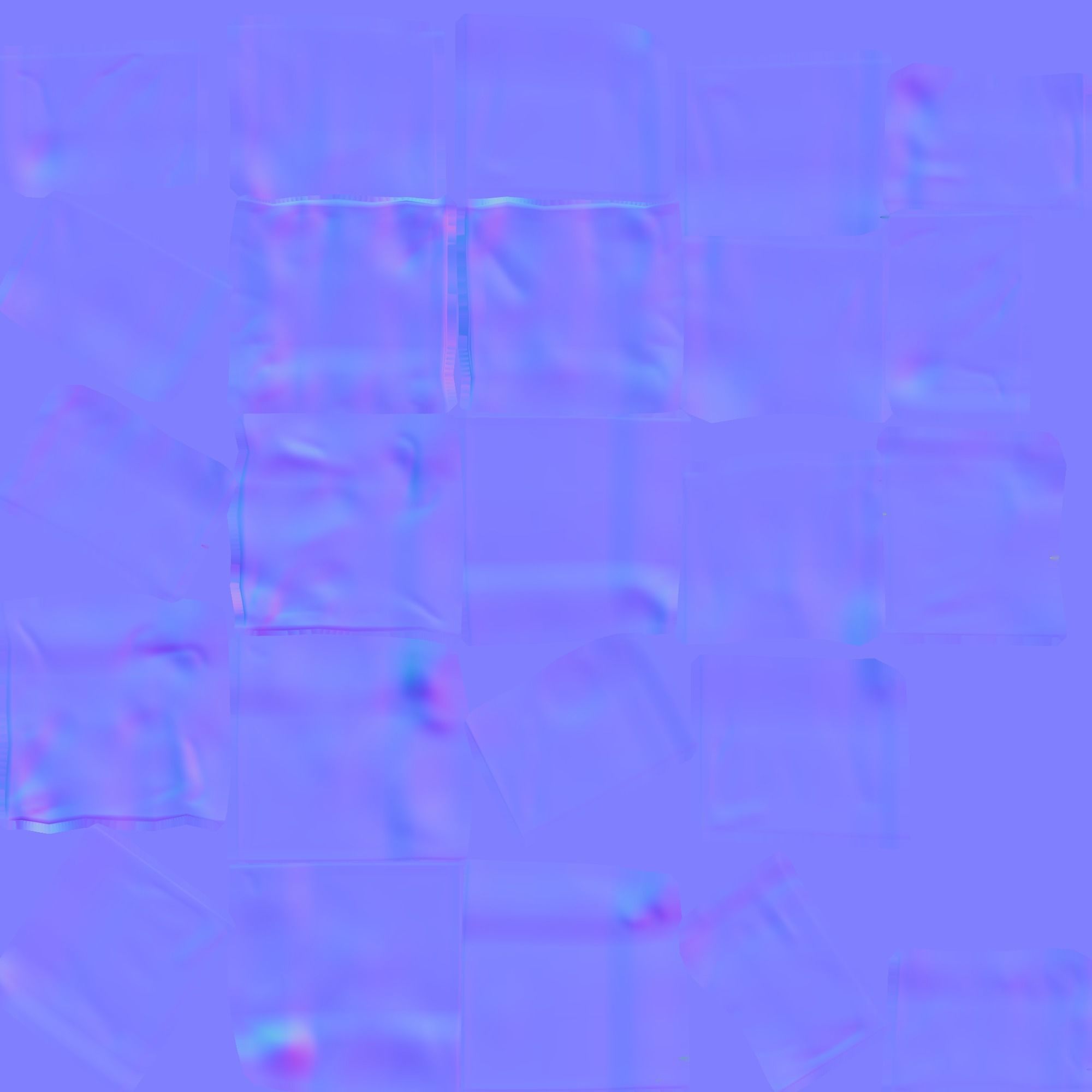 Couch and Pillows - Brown Velvet Low-poly 3D model_31