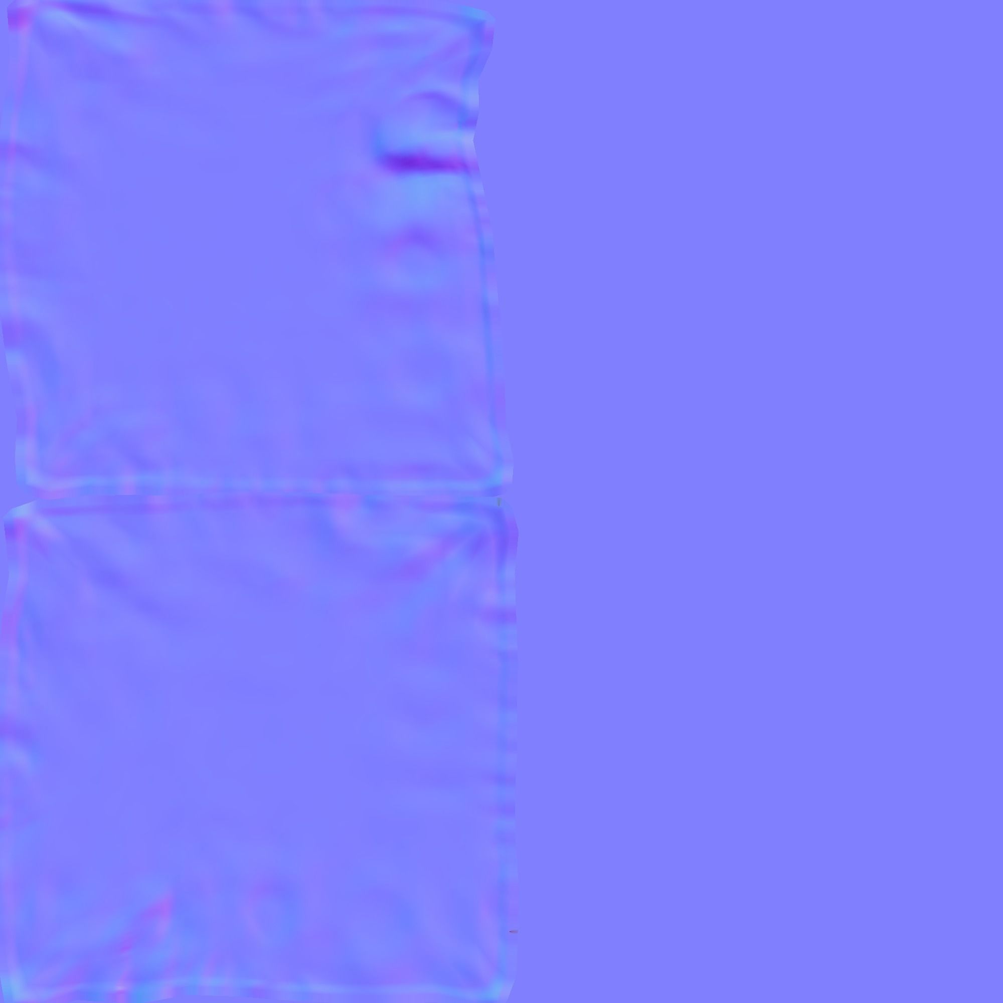 Couch and Pillows - Brown Velvet Low-poly 3D model_32