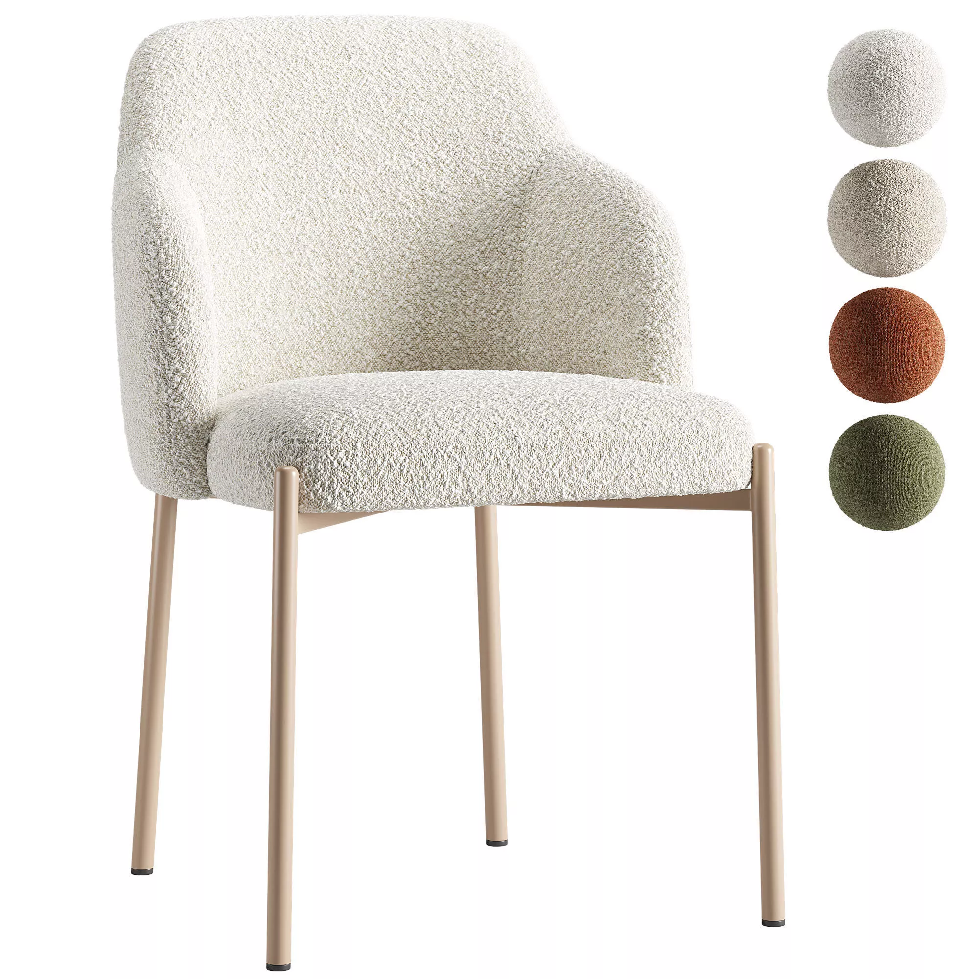 Felicia Dining Chair 3D model