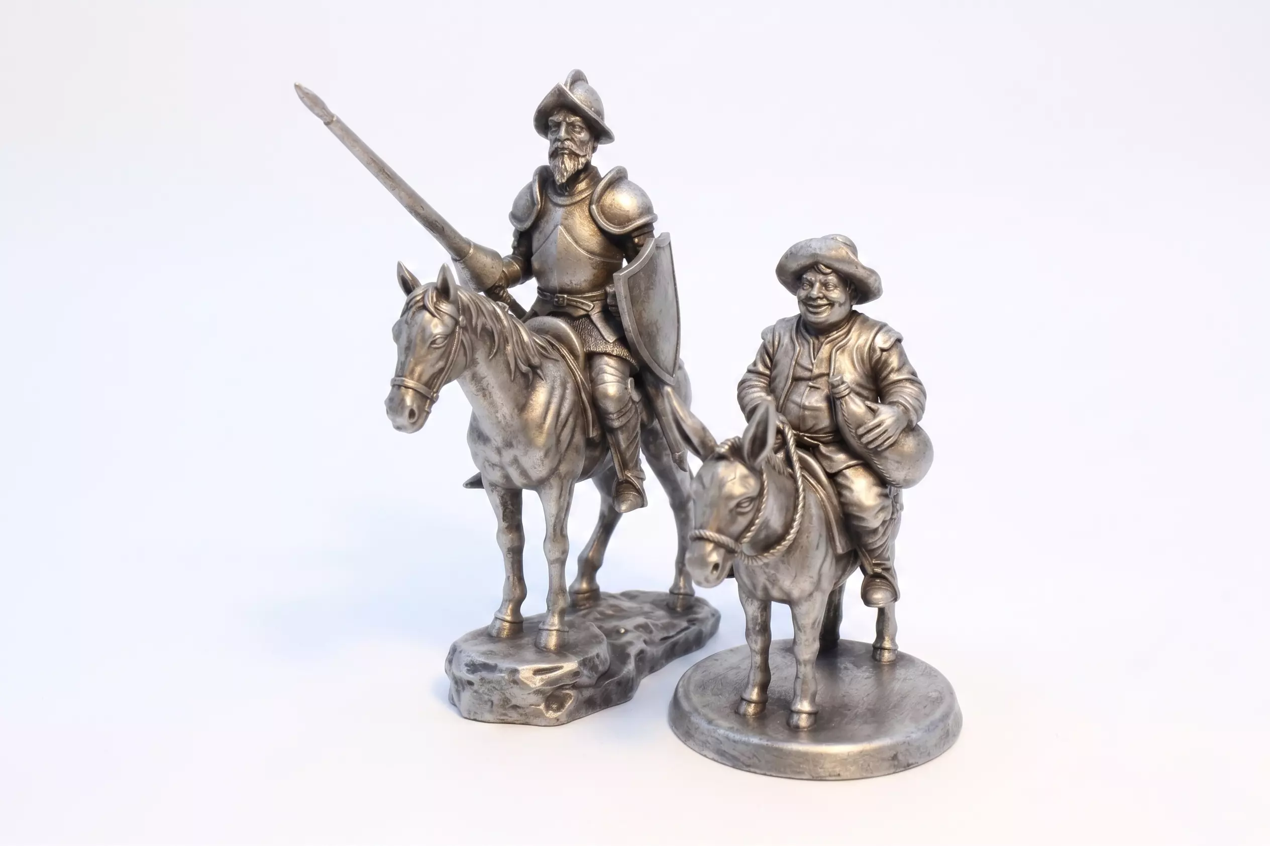 Don Quijote and Sancho Panza 3D print model