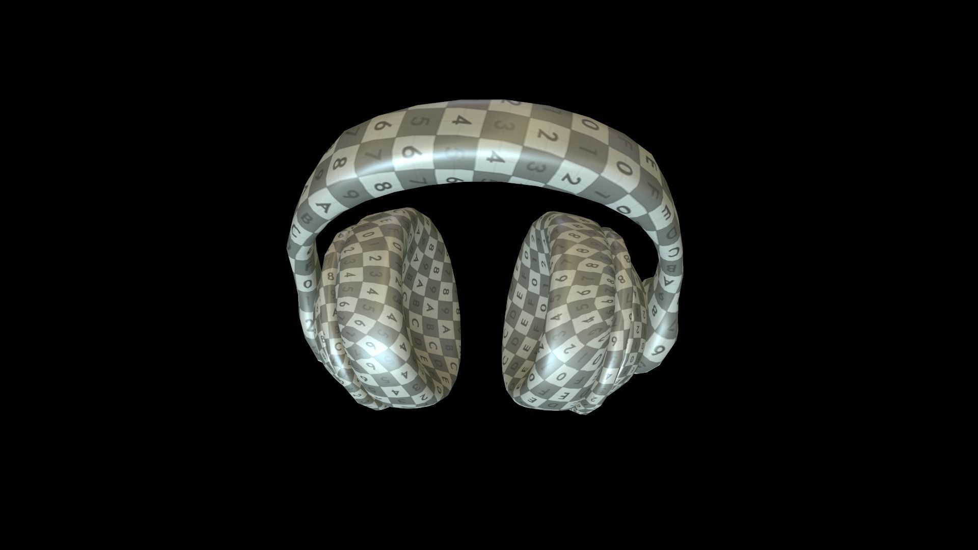 HEADPHONES icon emoji Low-poly 3D model_7