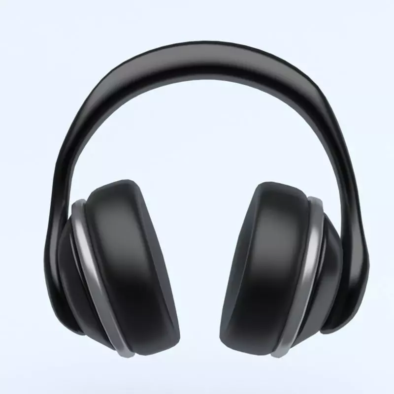 HEADPHONES icon emoji Low-poly 3D model_0
