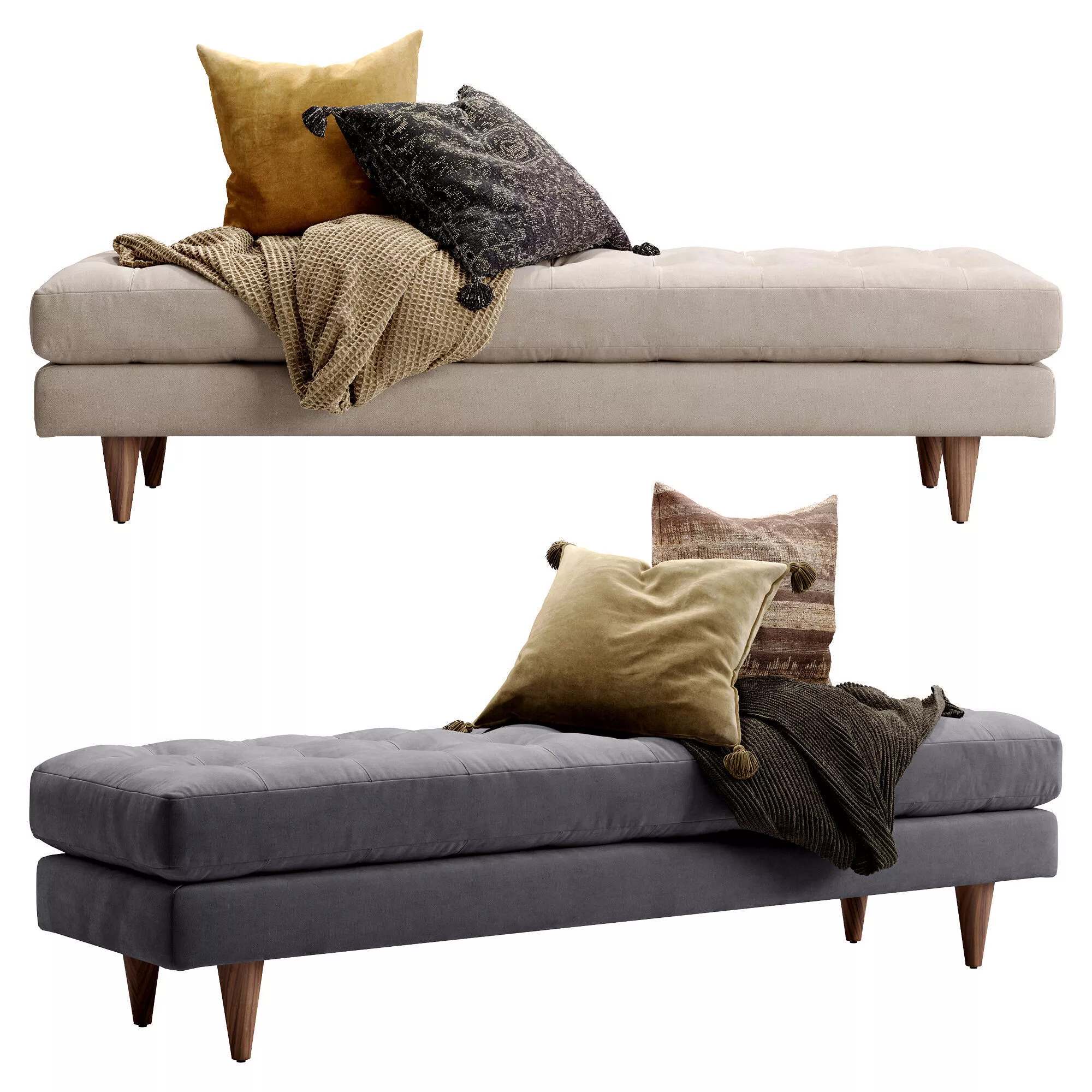 Joybird Eliot Bench 3D model