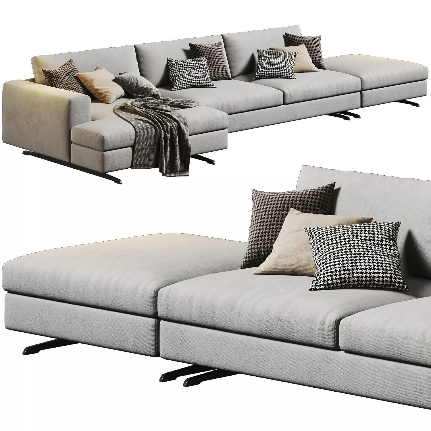 Arflex Leenus Chaise Longue 03 3D model