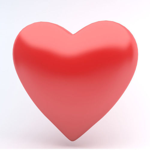 HEART icon Low-poly 3D model