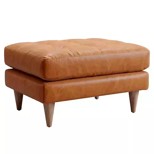 Joybird Eliot Leather ottoman