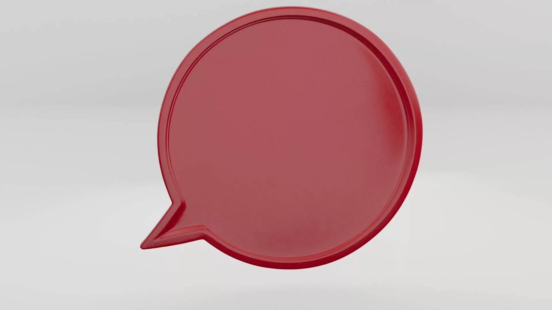 Speech Balloon Low-poly 3D model