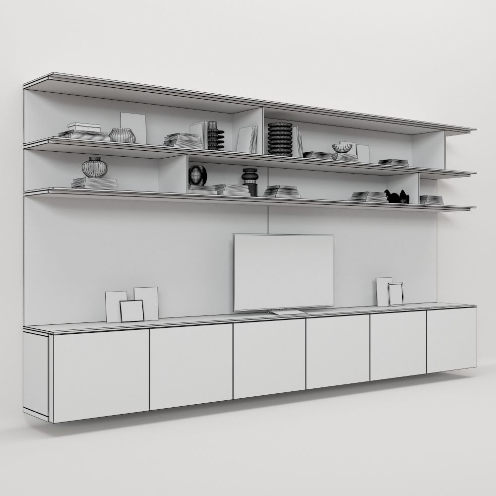 jesse online wall mounted system 3D model_2