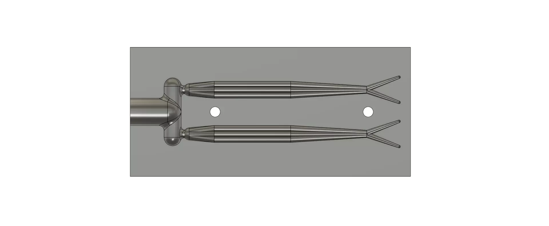 Fork Tail 5 inch Jerk Bait 3D print model