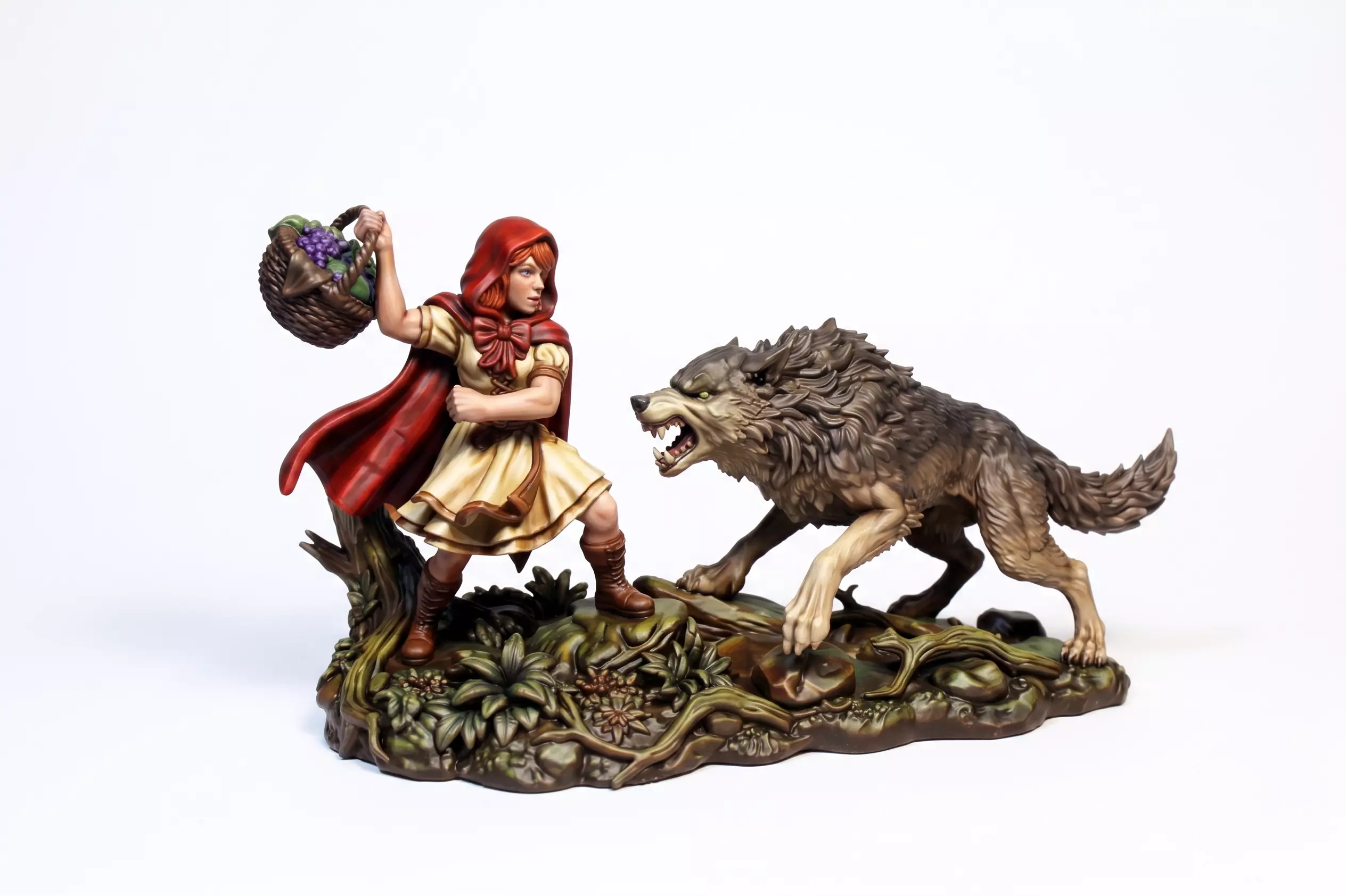 Little Red Riding Hood and the Wolf 3D print model