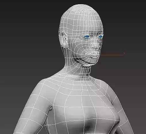 Female body  Low-poly 3D model