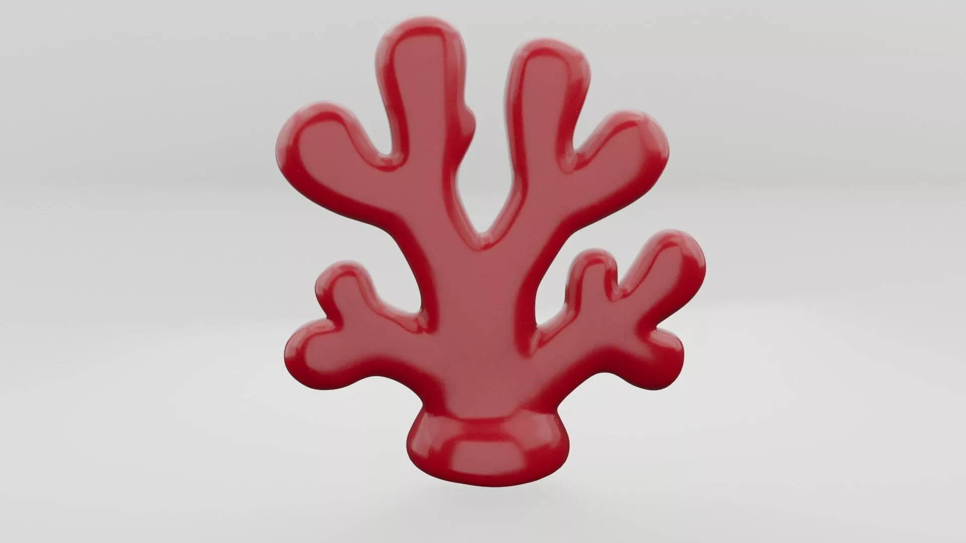 Cartoon Coral Low-poly 3D model