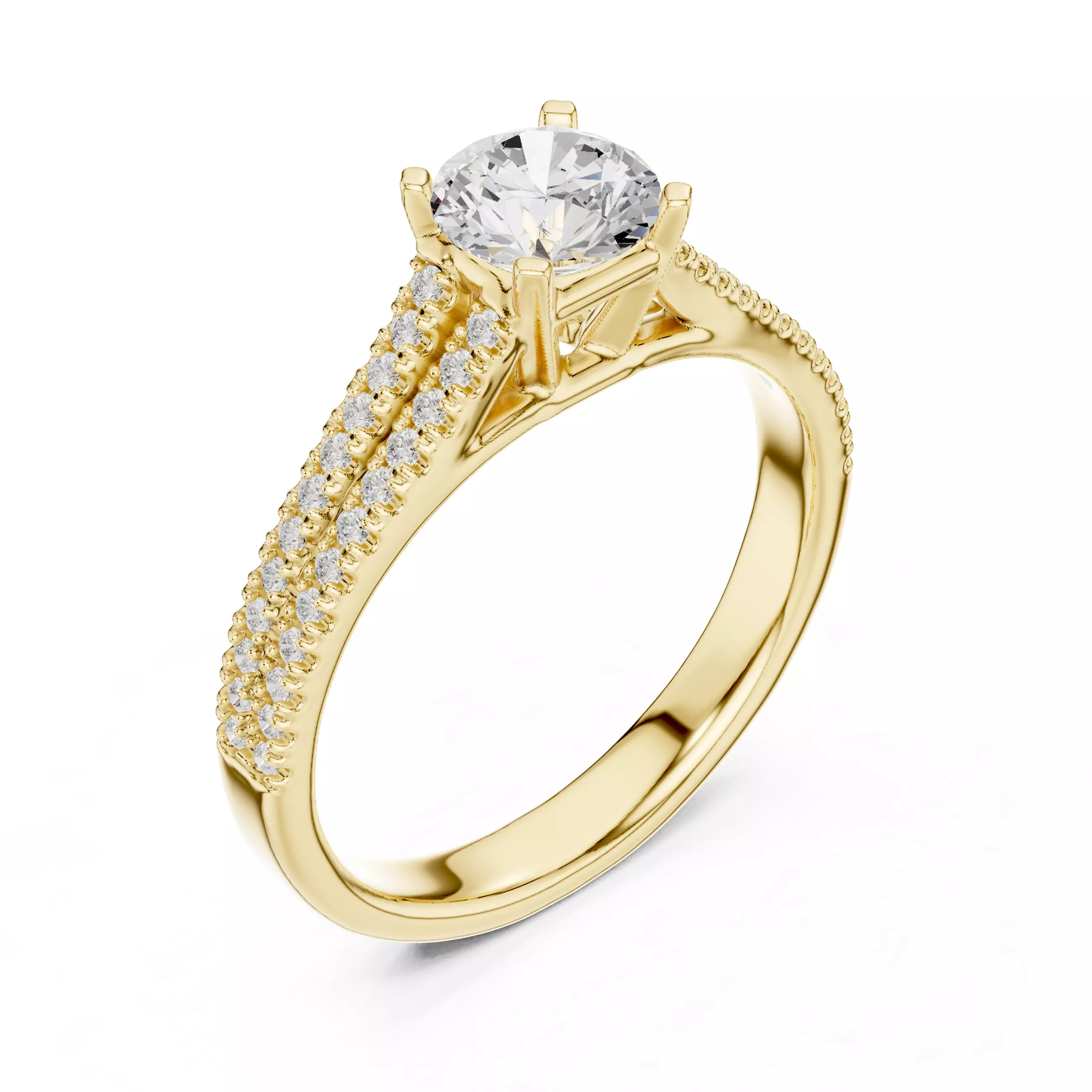Women Ring Render 3dm STL MP4 Details 3D print model