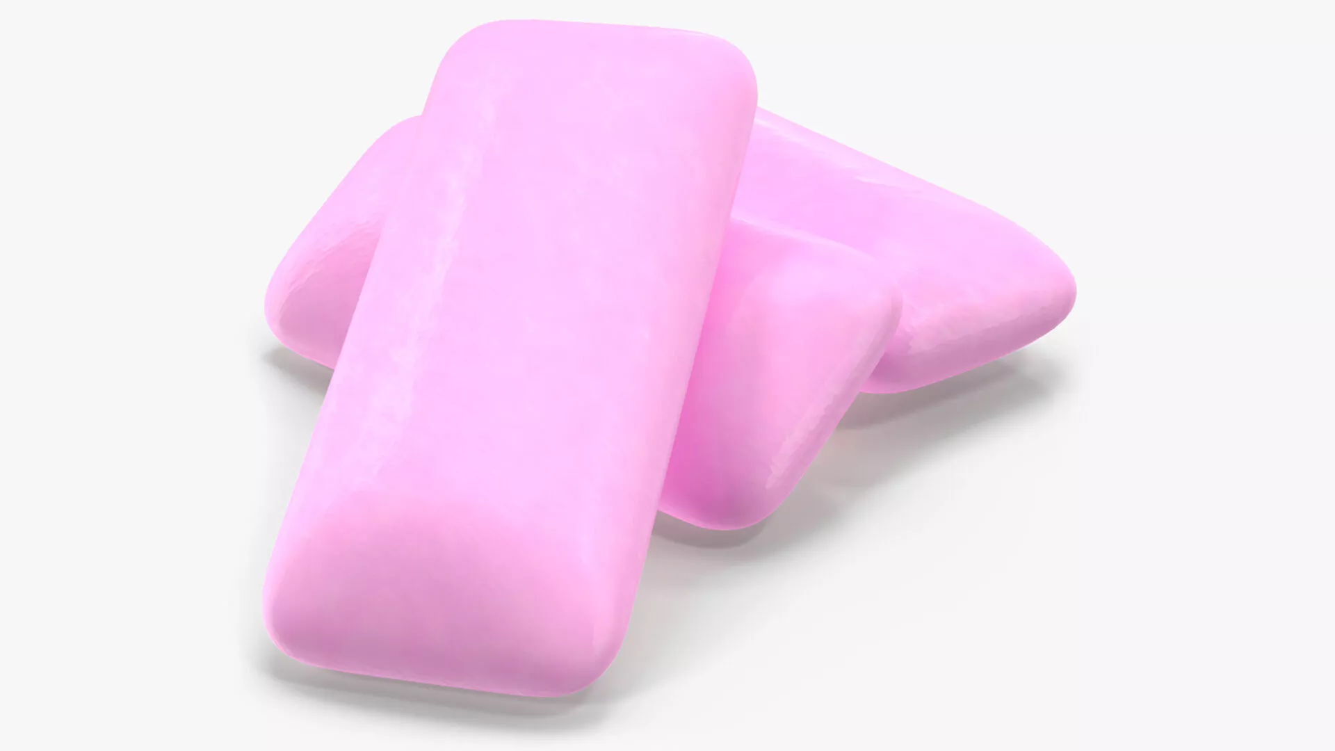 Pile of Chewing Gum Pads Purple 3D model