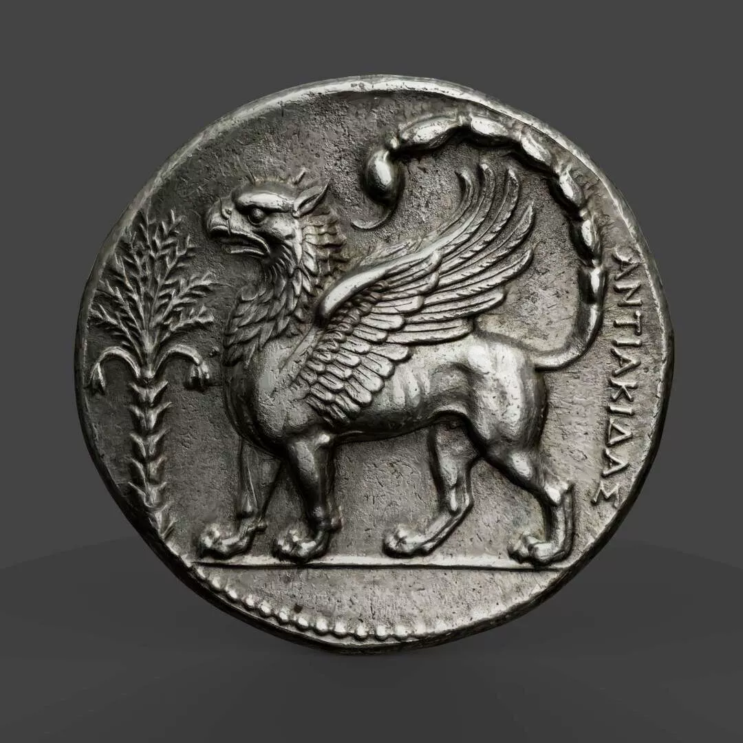 The griffin of Abdera and the bee of Ephesus 3D print model