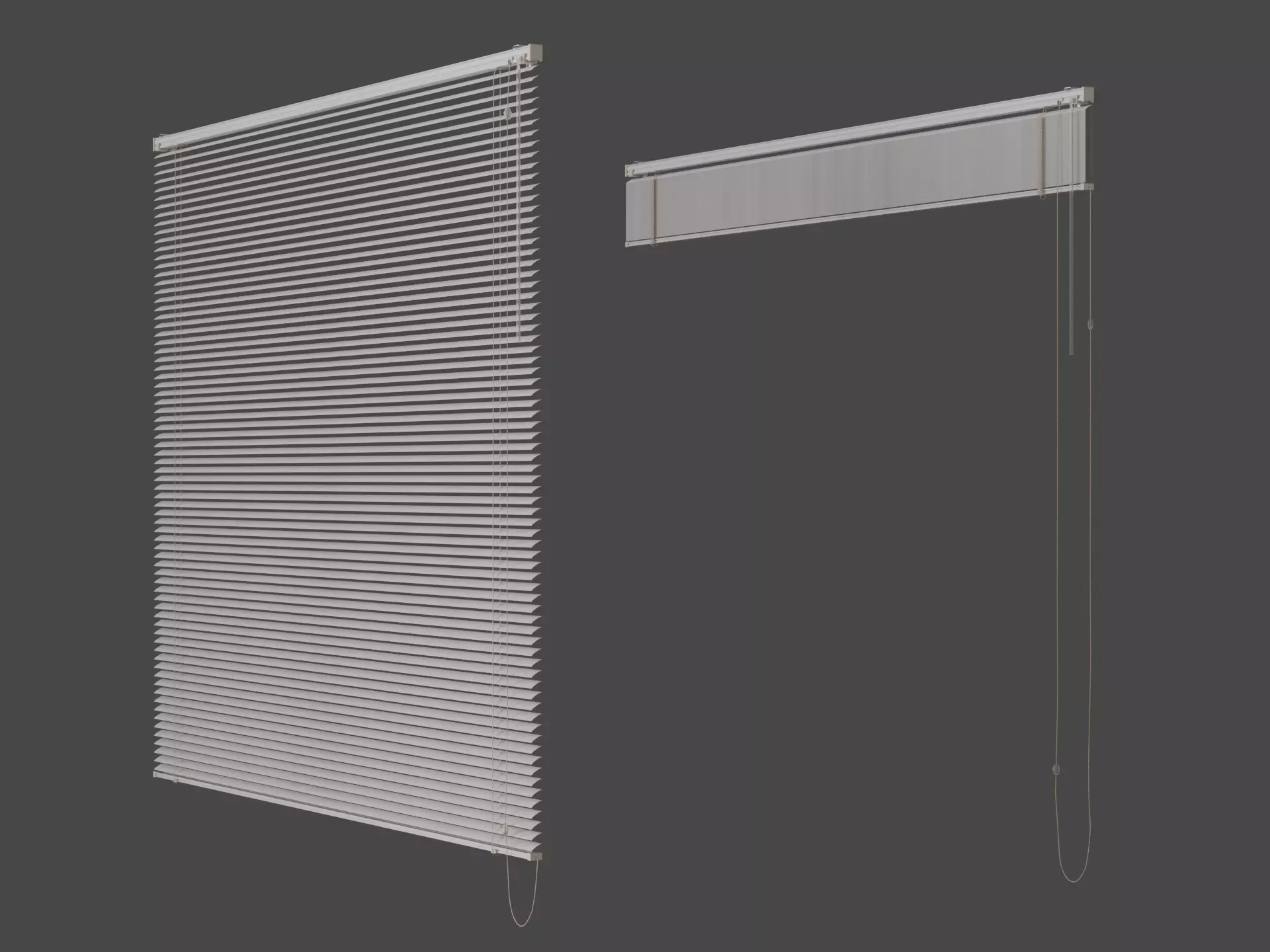 Venetian Blinds Low-poly 3D model