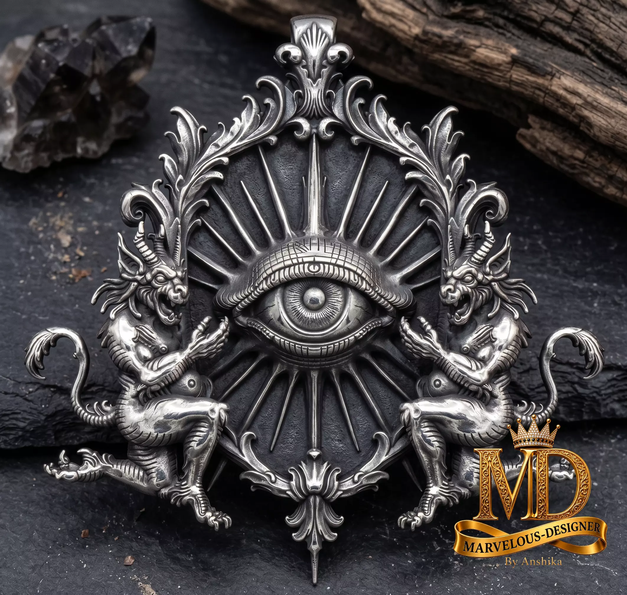 All Seeing Eye Pendant 3D print model