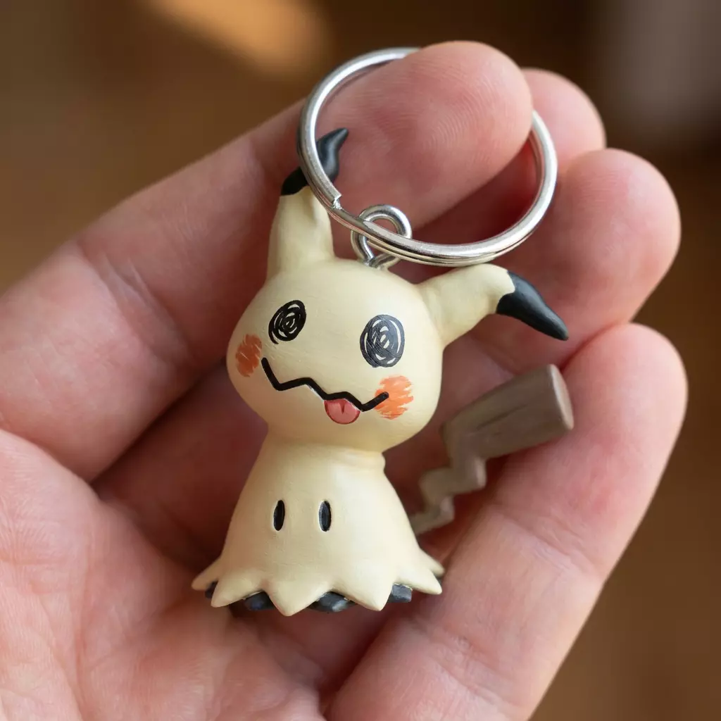 Mimikyu Keychain 3D print model