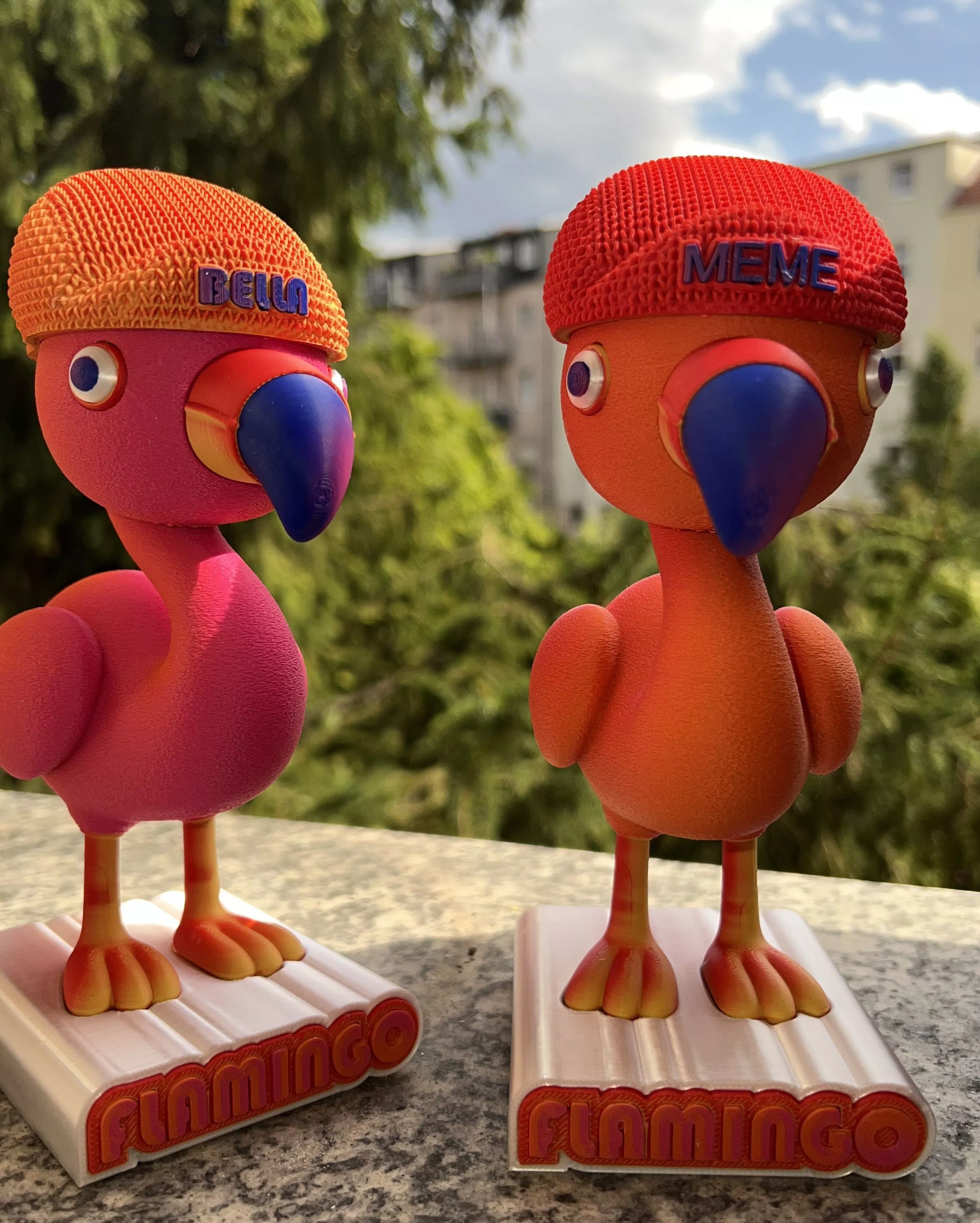 Flamingo Flamenco Vogel Bird Tier Animal 3D print model