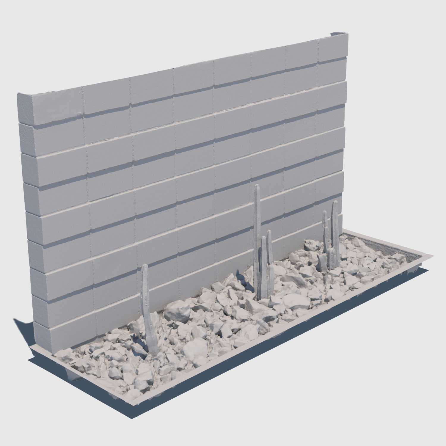 Planter Wall 3D model_1