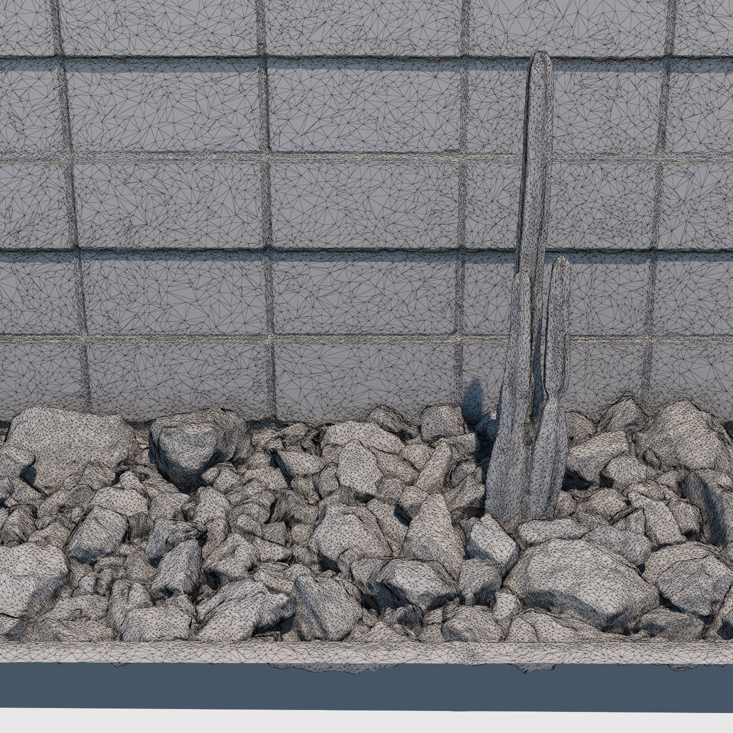 Planter Wall 3D model_5