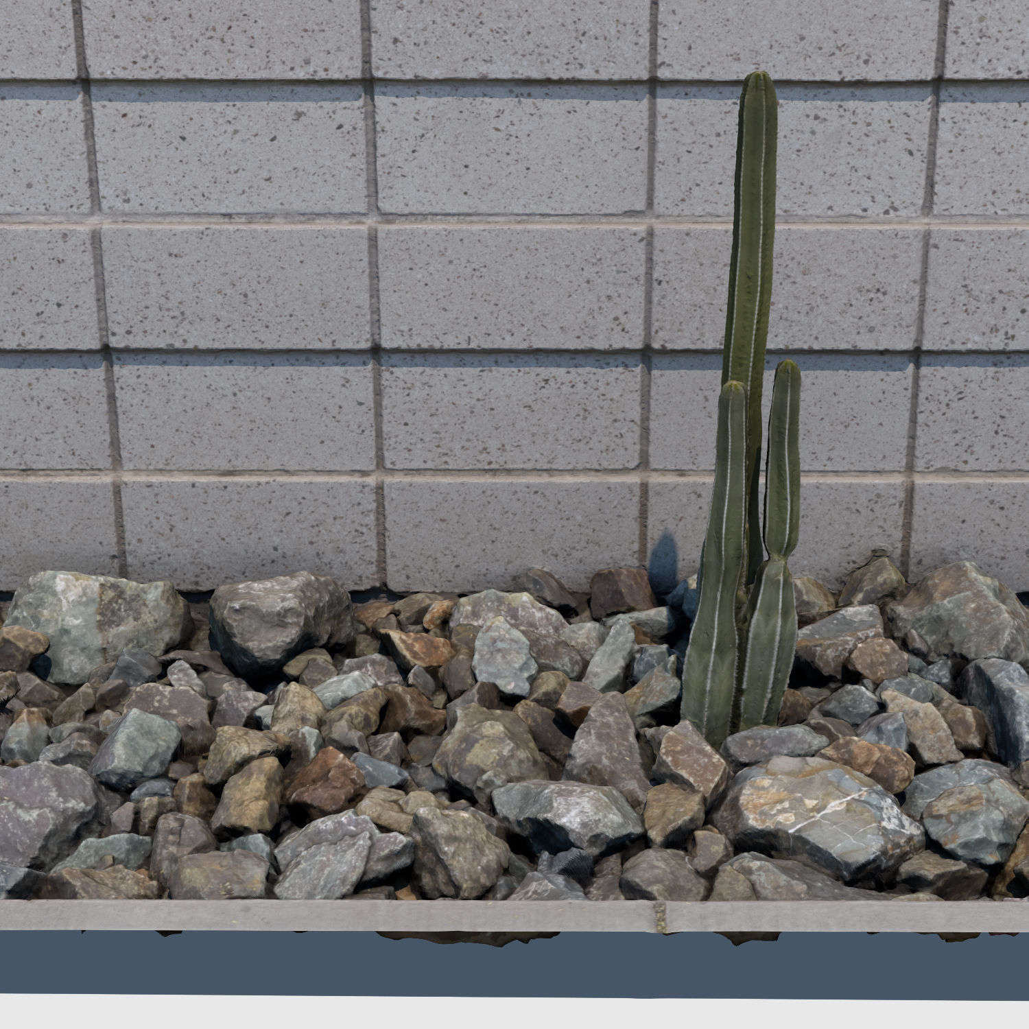 Planter Wall 3D model_3