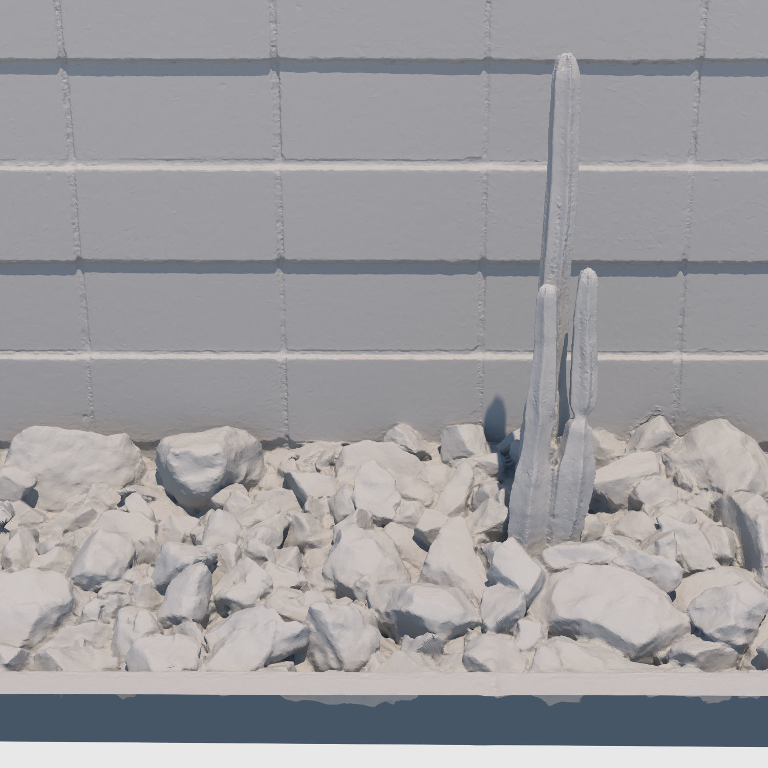 Planter Wall 3D model_4