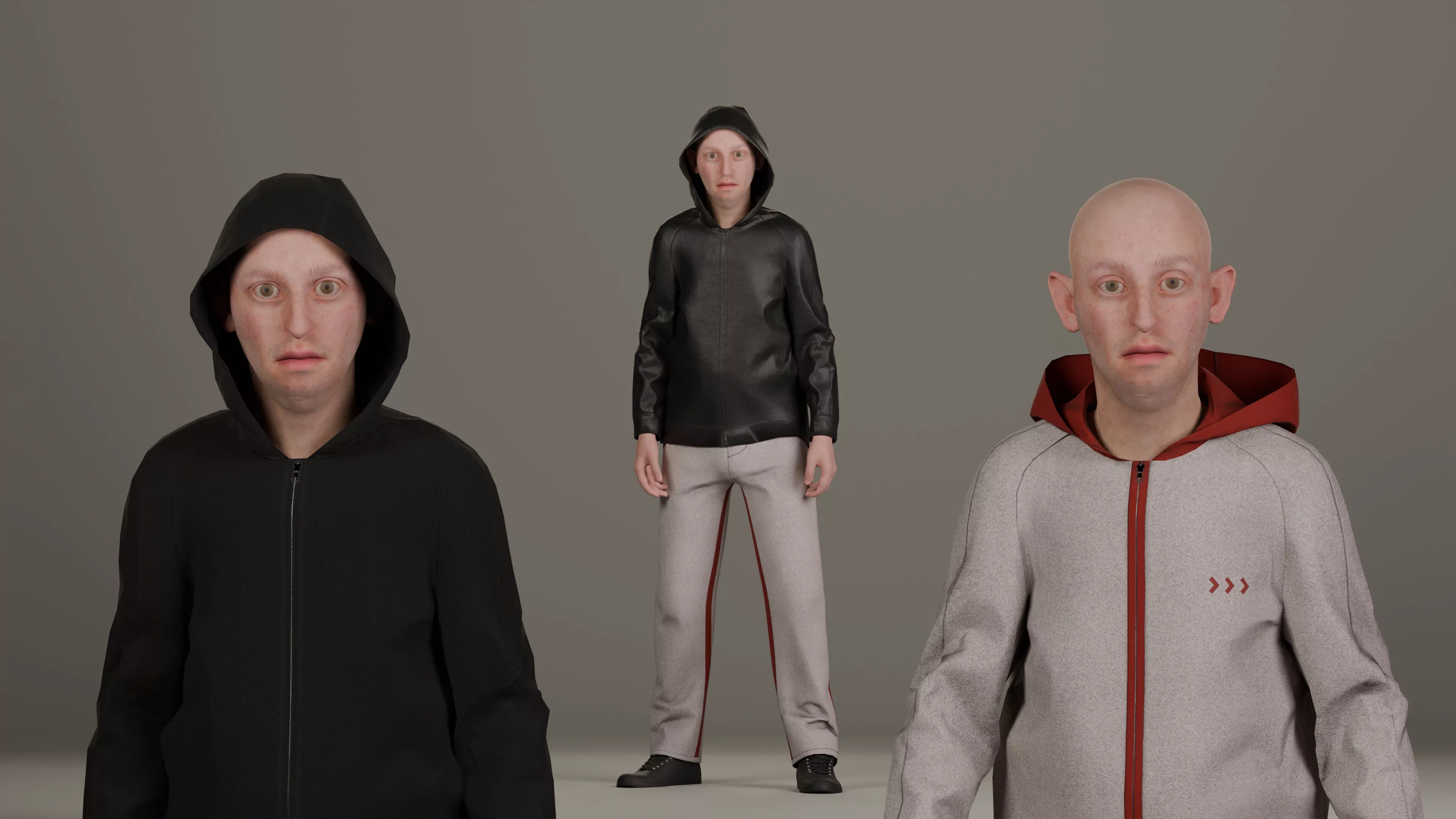 Stranger Man Low-poly 3D model