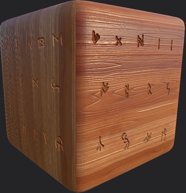 Ancient Norse Rune set Height map Alpha Brushes decals Texture_9