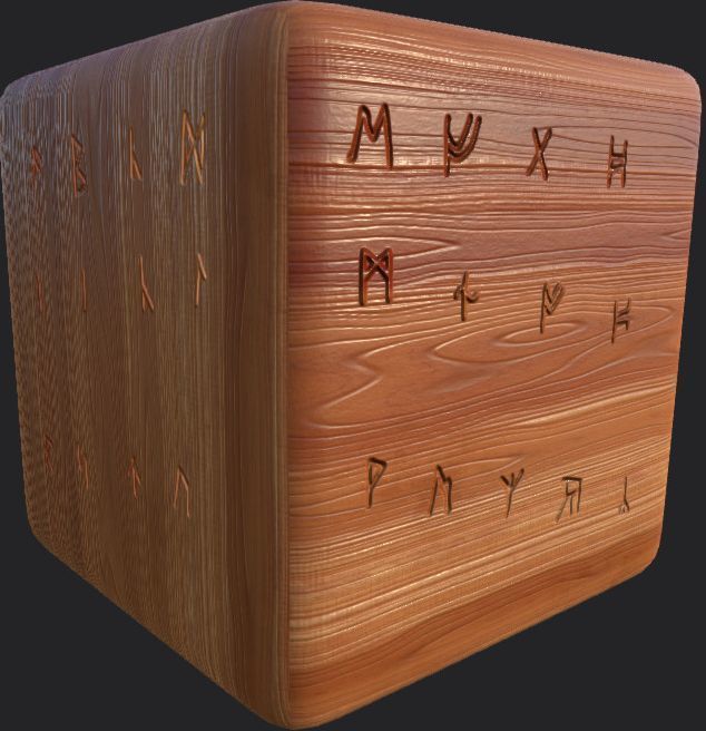 Ancient Norse Rune set Height map Alpha Brushes decals Texture_35