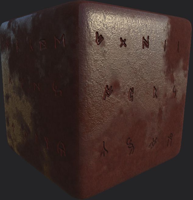 Ancient Norse Rune set Height map Alpha Brushes decals Texture_7