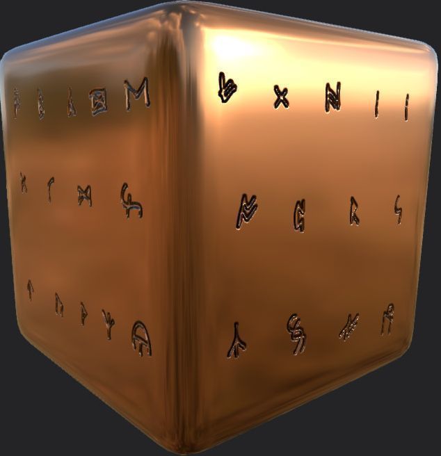 Ancient Norse Rune set Height map Alpha Brushes decals Texture_3