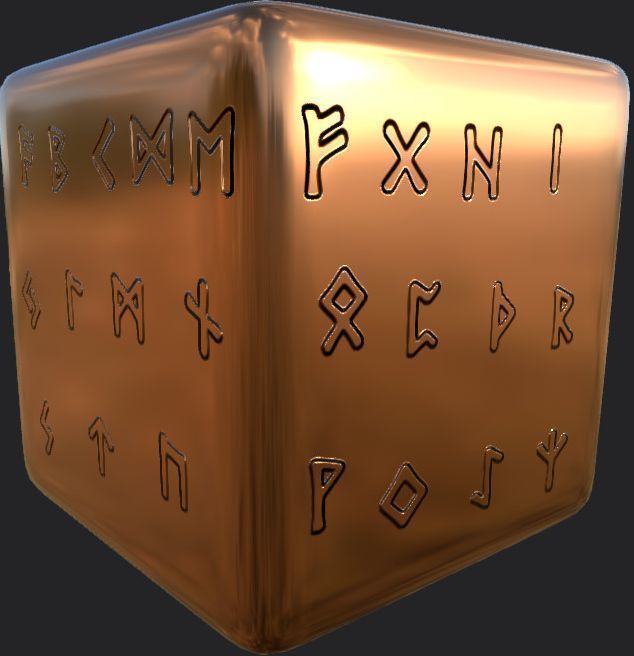 Ancient Norse Rune set Height map Alpha Brushes decals Texture_18