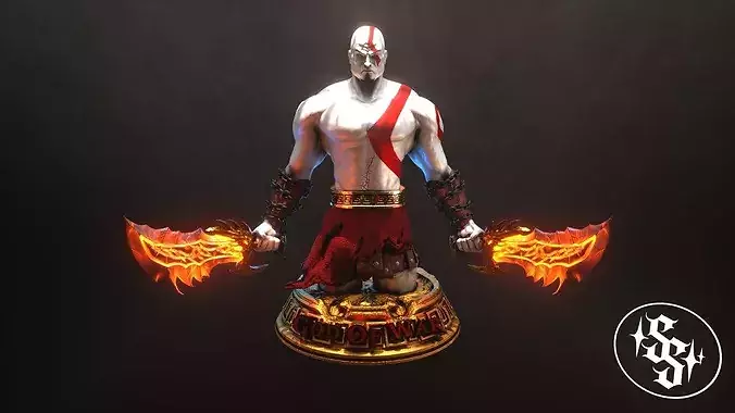 Kratos God Of War Figurine Printable