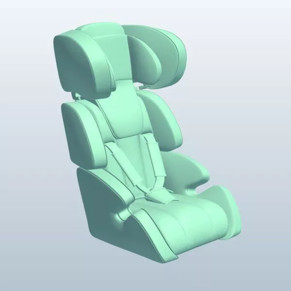 car seat V1 3D Model Low-poly 3D model