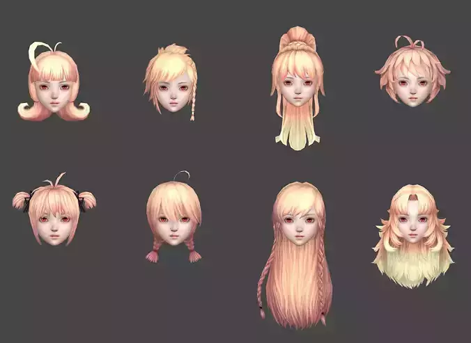 hair hair style girl short hair long hair dye 2