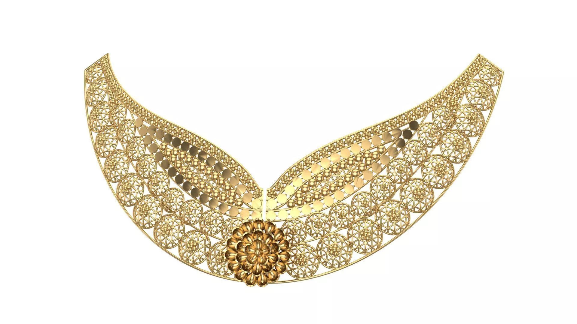 Arabic necklace 3D print model