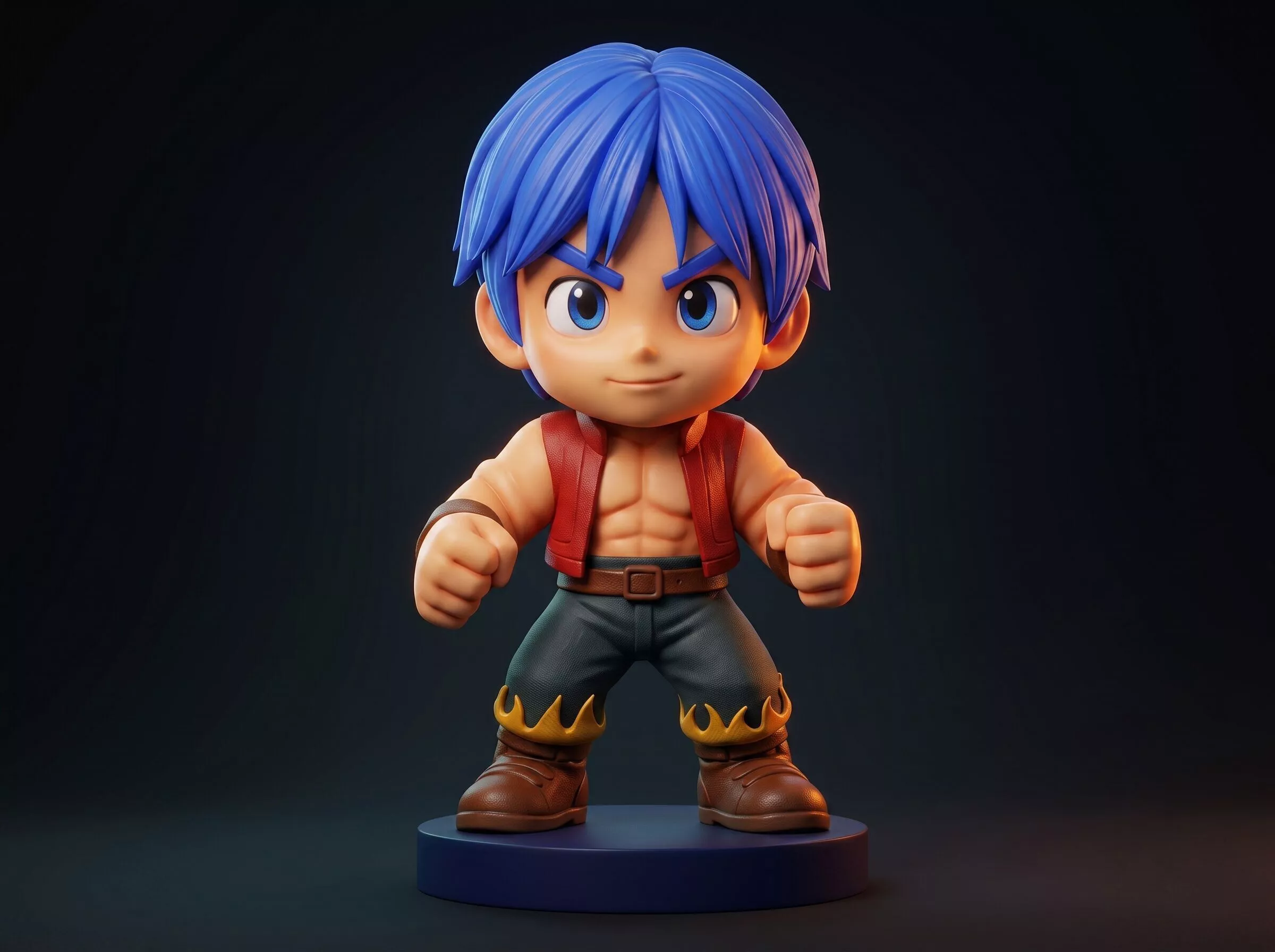 Brawler Figurine 3D Print Model 3D print model