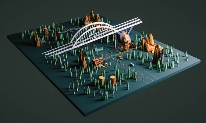 Apocalypse Pack Low-poly 3D model