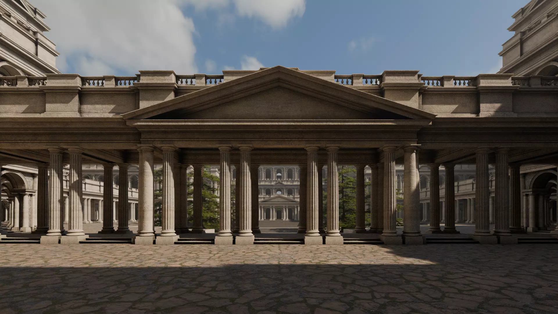 Ancient Courtyard 3D model