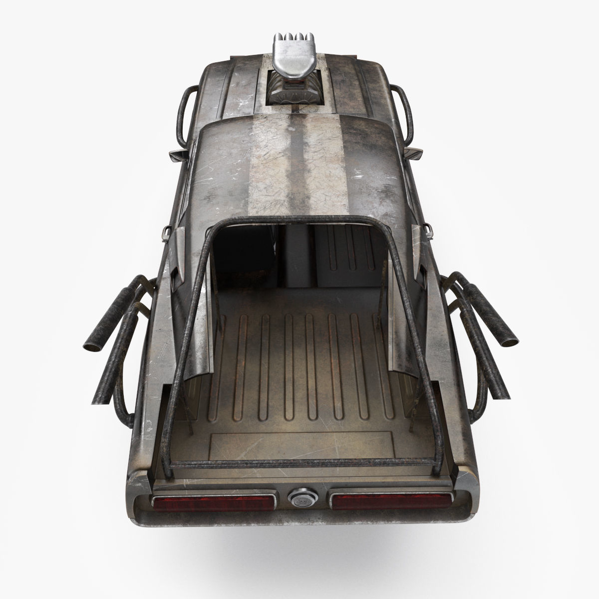 Mad Max Style Car 3D model_13