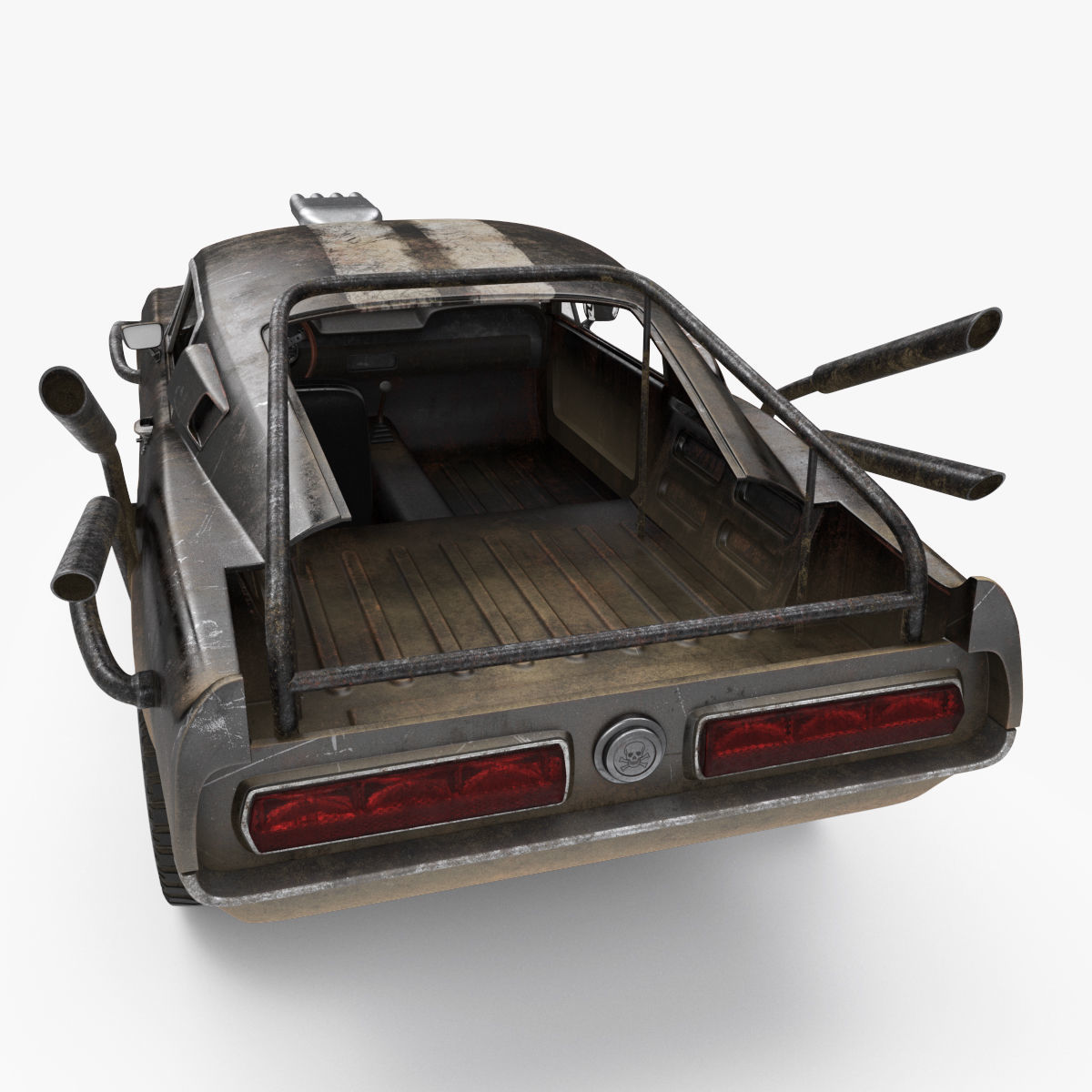 Mad Max Style Car 3D model_8