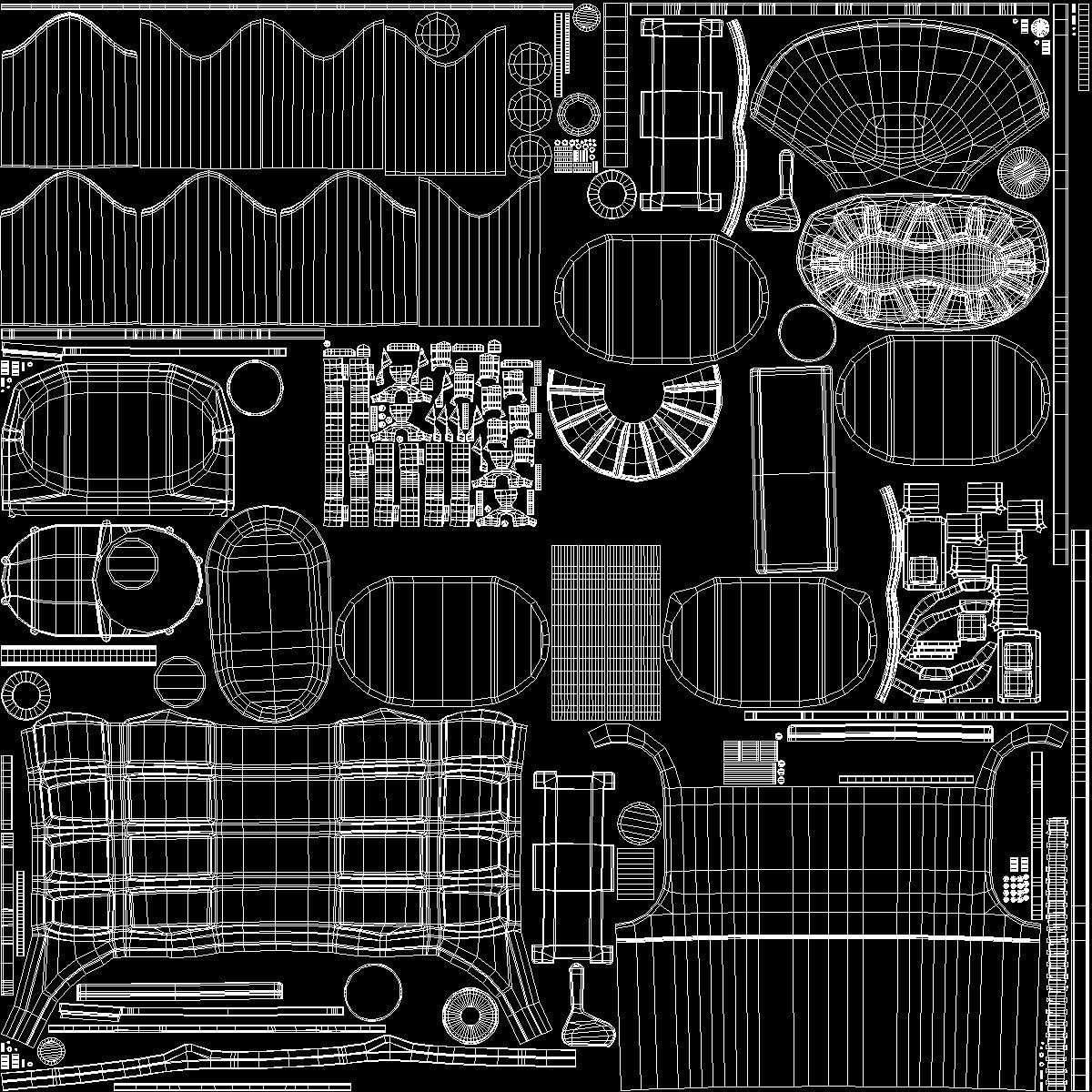Mad Max Style Car 3D model_25