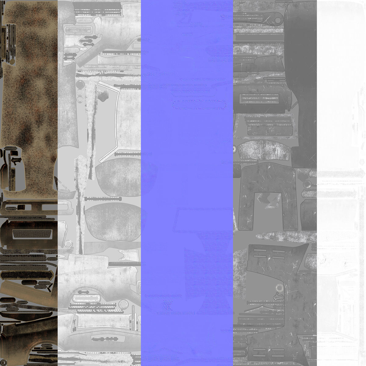 Mad Max Style Car 3D model_27