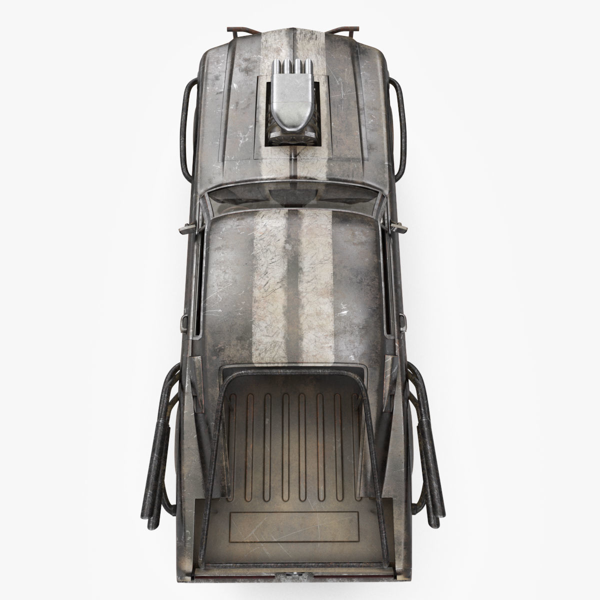 Mad Max Style Car 3D model_15