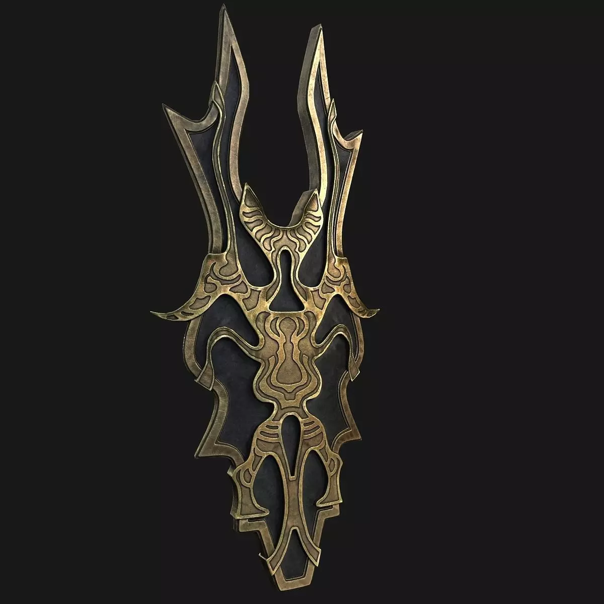 Shield fantasy 3D model_0